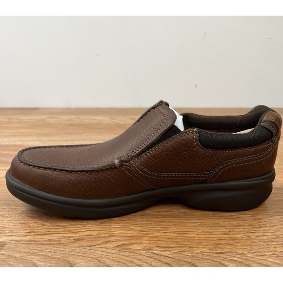 Clarks Bradley Free Tan Tumbled Men\'s Leather Loafers Size 8.5 NEW main image 5